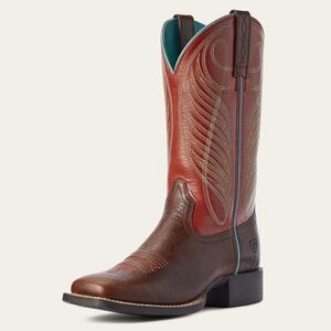 Ariat Brown and Red Heeled Boots